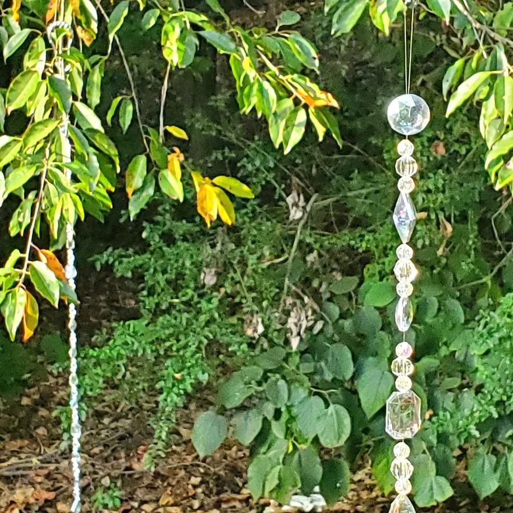 Suncatchers, Set of 5 Strands - 4 ft. L Acrylic Gems for Windows, Gardens, Trees - Picture 8 of 13